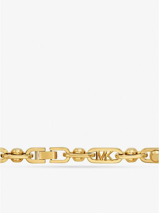 Astor Large Precious Metal-Plated Brass Link Necklace