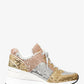 Georgie Color-Block Sequined Canvas Trainer