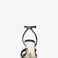 Nadina Lizard Embossed Leather Wedge Sandal