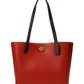 Color-Block Leather Willow Tote