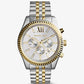 Oversized Lexington Two-Tone Watch