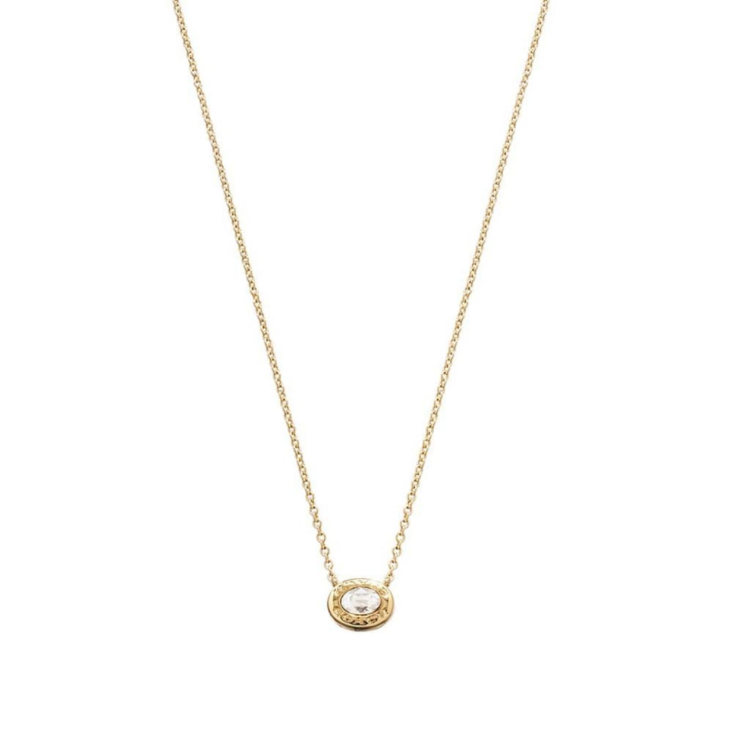 Signature Crystal Stone Pendant Necklace