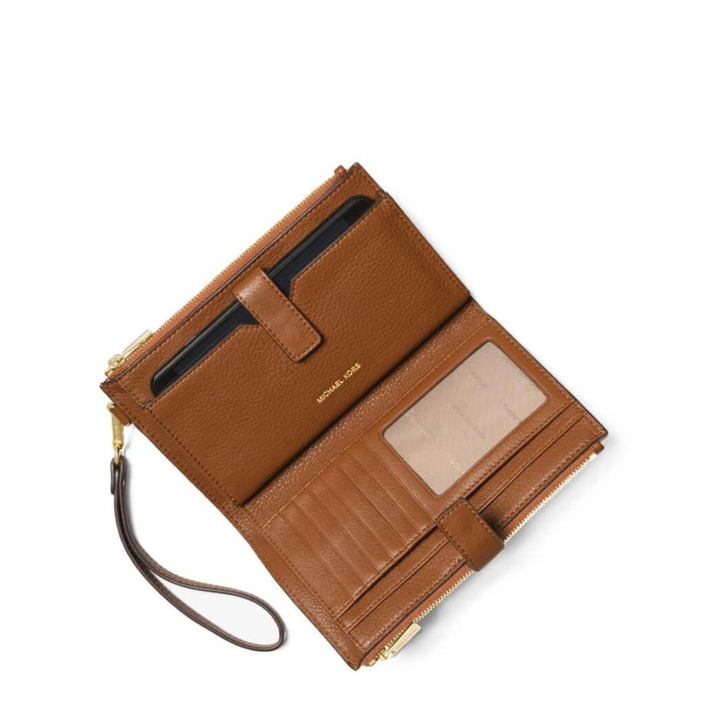 Michael Michael Kors Logo Plaque Zipped Wallet