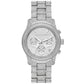 Women's Runway Chronograph Silver-Tone Stainless Steel Watch 38mm