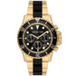 Men's Everest Chronograph Gold-Tone Stainless Steel Bracelet Watch 45mm