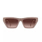 55MM Rectangle Logo Sunglasses