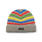Modern Multi Stripe Garter Stitch Beanie