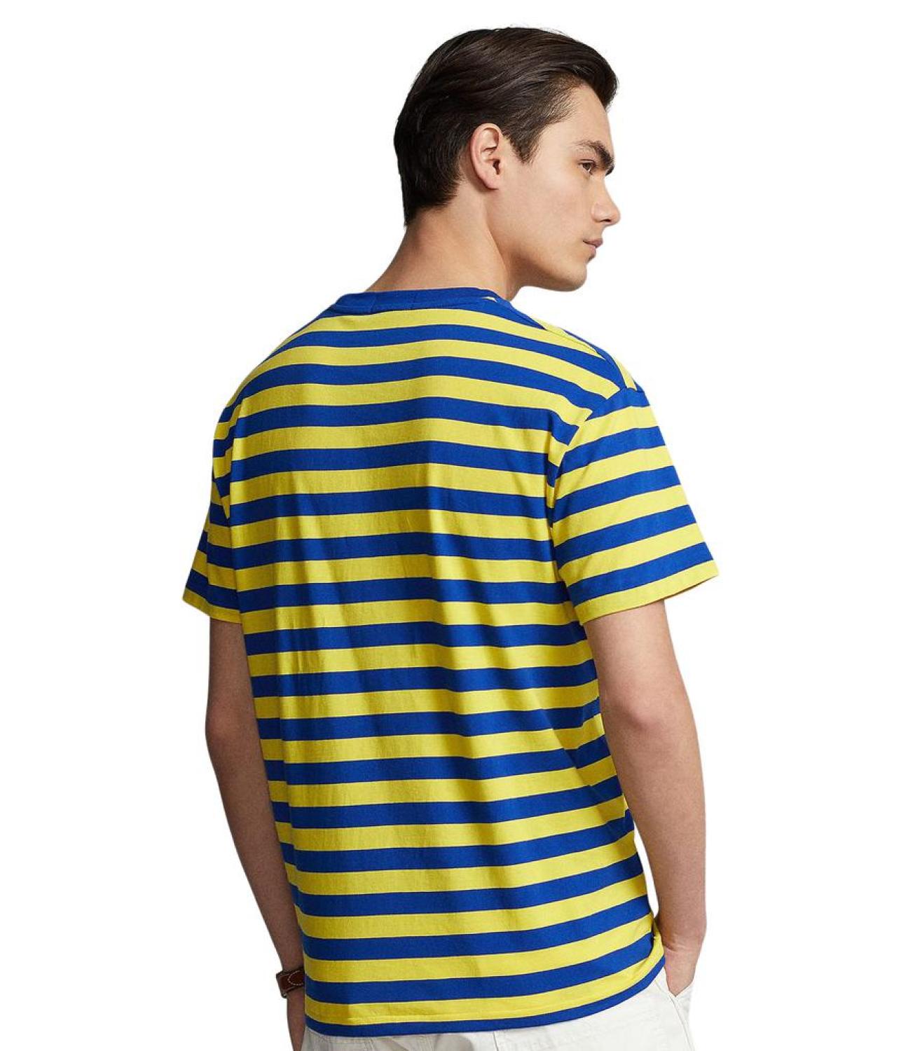 Short Sleeve Striped Crew Neck T-Shirt