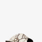 Ruth Python Embossed Leather Slide Sandal