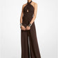 Stretch Jersey Halter Jumpsuit