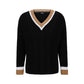 Men's Cotton-Blend V-Neck Sweater