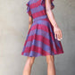 Simona Dress In Wine Stripe