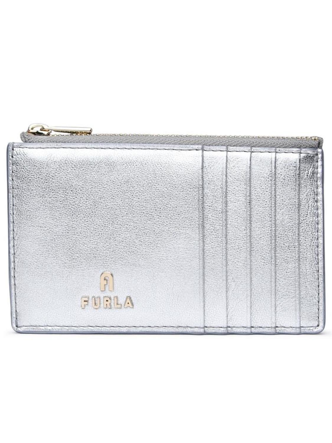 Furla Logo Plaque Zipped Card Holder