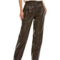 Michael Kors Collection Mika Leather Pleated Pant