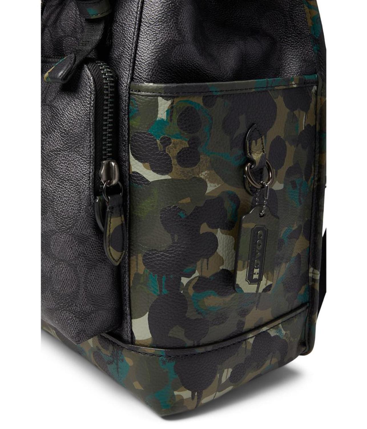 coach backpack camo League Flap with Print Club de Mode Wear it love it pass it on Coach Hitch Backpack - Signature