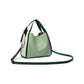 Knott Colorblocked Pebbled Leather Medium Crossbody Tote