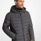 Logo Print Quilted Puffer Jacket