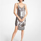 Sequined Mesh Tank Dress