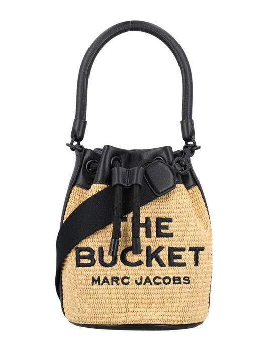 Marc Jacobs Logo Embroidered Drawstring Bucket Bag