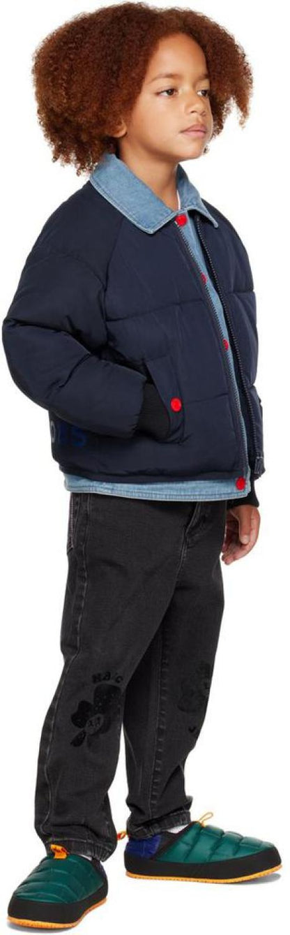 Kids Navy Layered Jacket