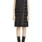 Serio Knit Stripe Dress In Navy/white
