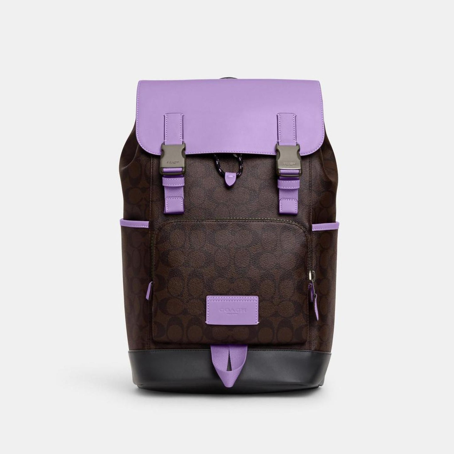 coach court backpack in colorblock signature canvas Coach Outlet Track Backpack In Colorblock Signature Canvas