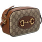 Gucci Horsebit 1955 Small GG Supreme Canvas & Leather Shoulder Bag