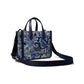 Manhattan Walk In The Park Toile Jacquard Fabric Small Tote