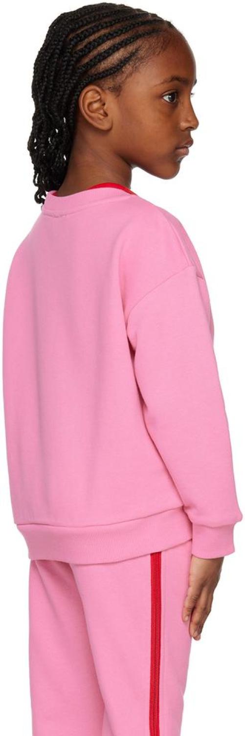 Kids Pink Embroidered Sweatshirt