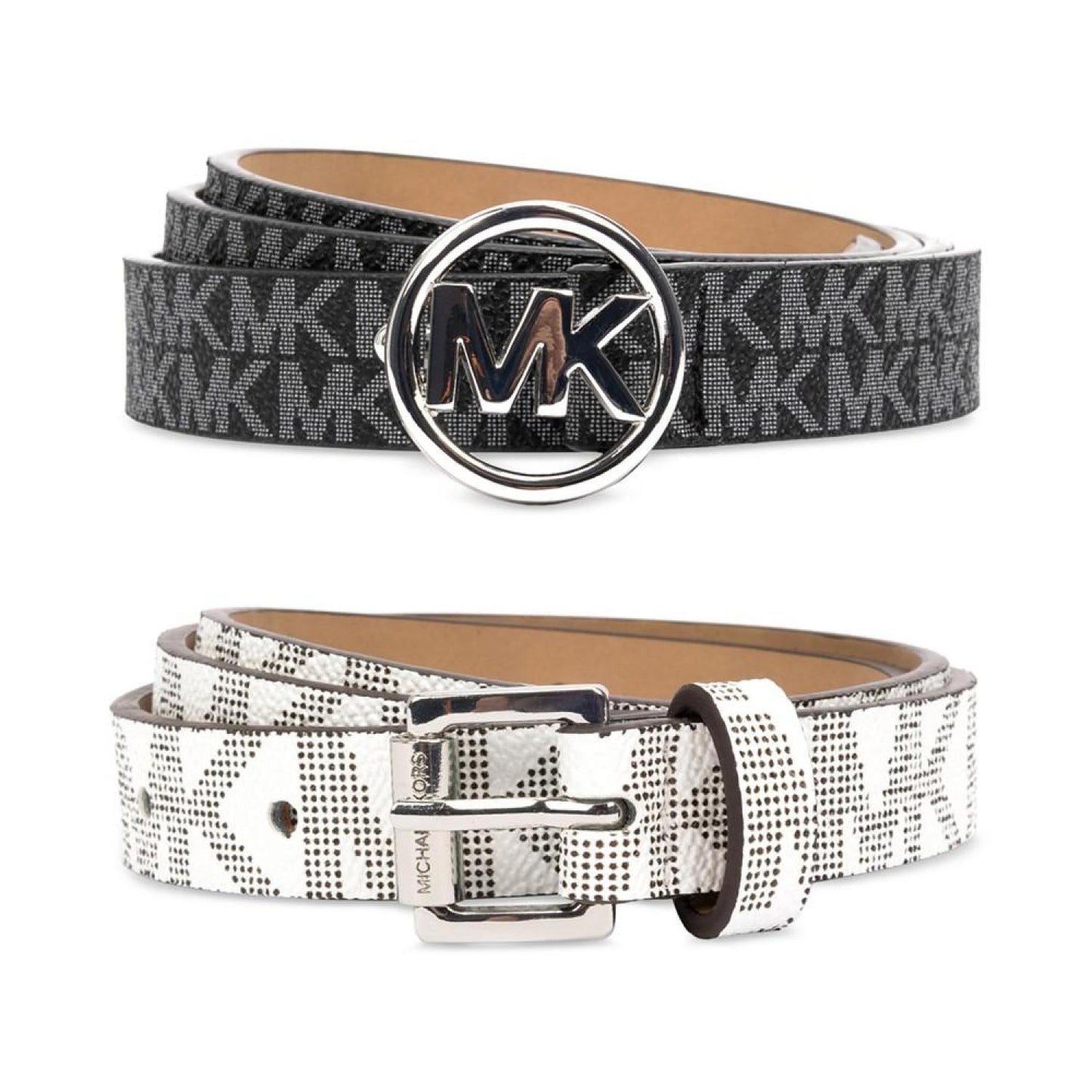 2 Pack Square & Circle Logo Belts