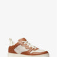 Baxter Logo Jacquard and Leather Sneaker