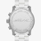 Oversized Runway White-Tone Watch