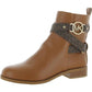 Rory Womens Faux Leather Logo Ankle Boots