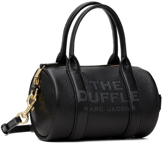 Black 'The Leather Mini' Duffle Bag