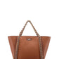 Michael Michael Kors Logo Plaque Chain-Link Tote Bag