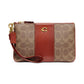Signature Coated Canvas Small Zip-Top Wristlet