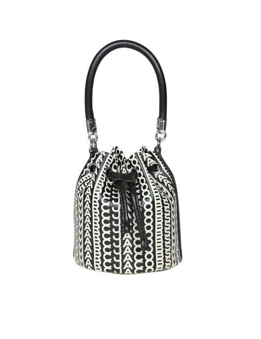 Marc Jacobs Monogram Printed Drawstring Bucket Bag