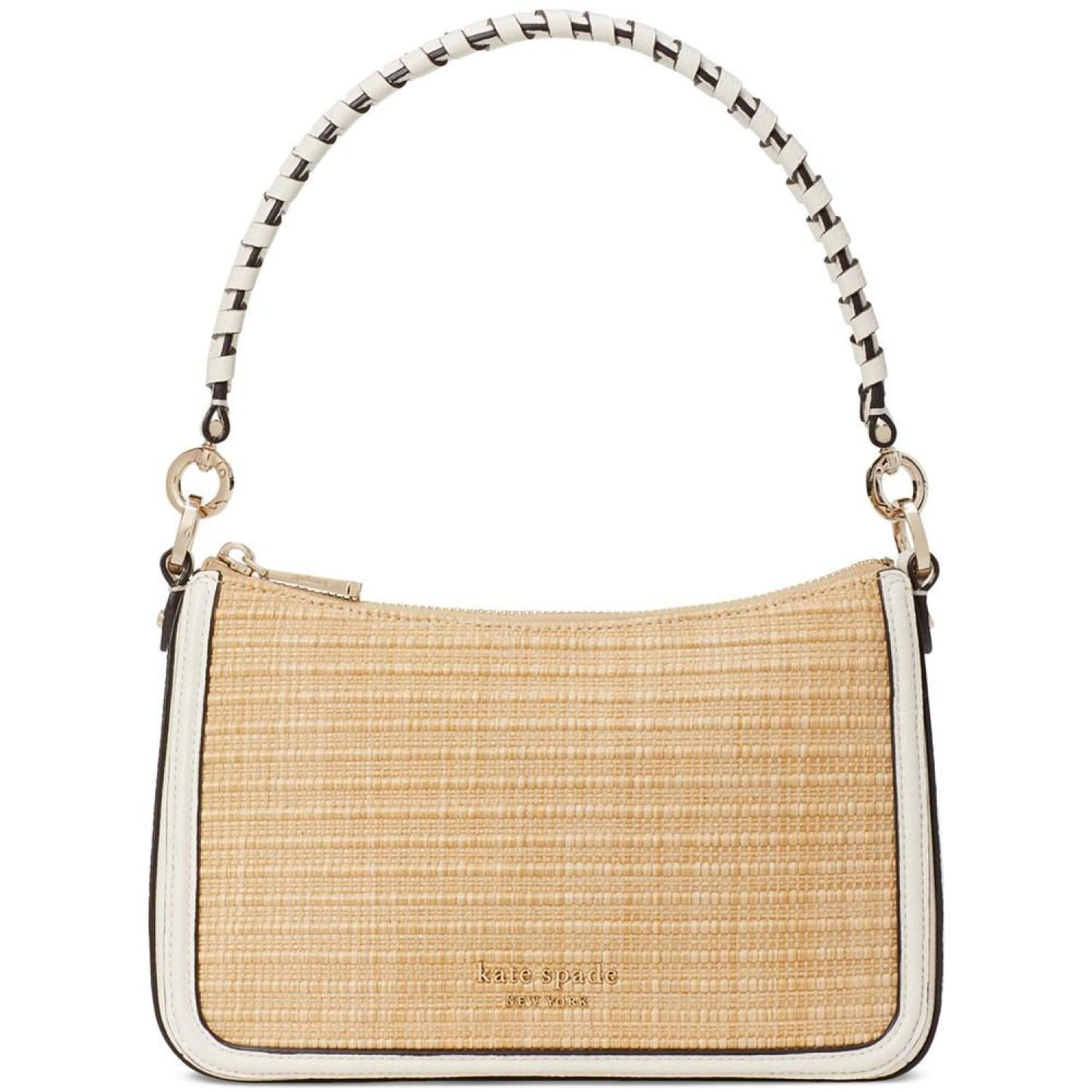 Small Zippered Woven Handbag