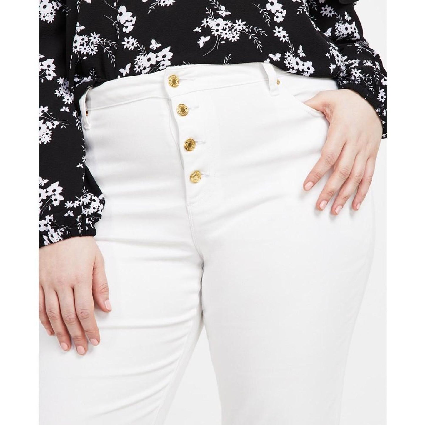 Plus Size Rolled-Hem Skinny Jeans
