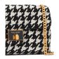 Evelyn Sequin Houndstooth Fabric Medium Convertible Shoulder Bag