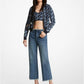 Frayed Denim Cropped Jeans