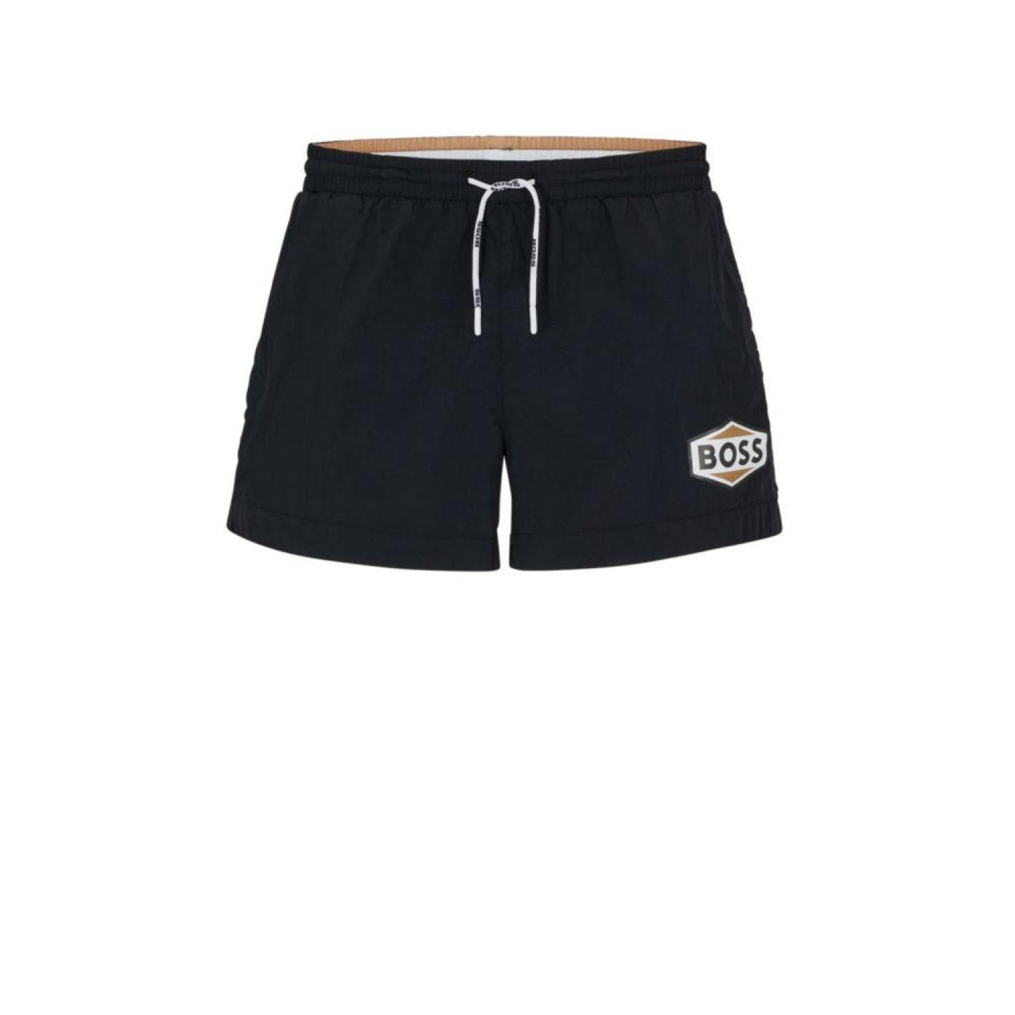 Quick-drying swim shorts with logo details