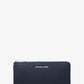 Jet Set Travel Large Saffiano Leather Quarter-Zip Wallet