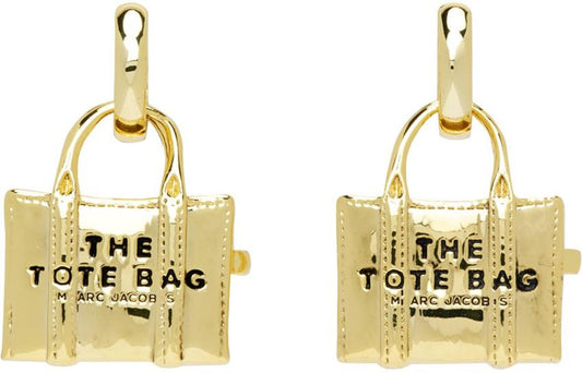 Gold 'The Tote Bag' Earrings