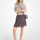 Leopard Print Georgette Ruffled Skirt