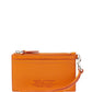 The Leather Top Zip Wristlet