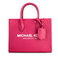 Michael Kors Mirella Small Hot pink Leather Top Zip Shopper Tote Crossbody Women's Bag