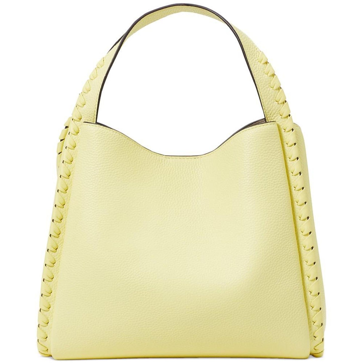 Knott Whipstitched Pebbled Leather Small Shoulder Bag