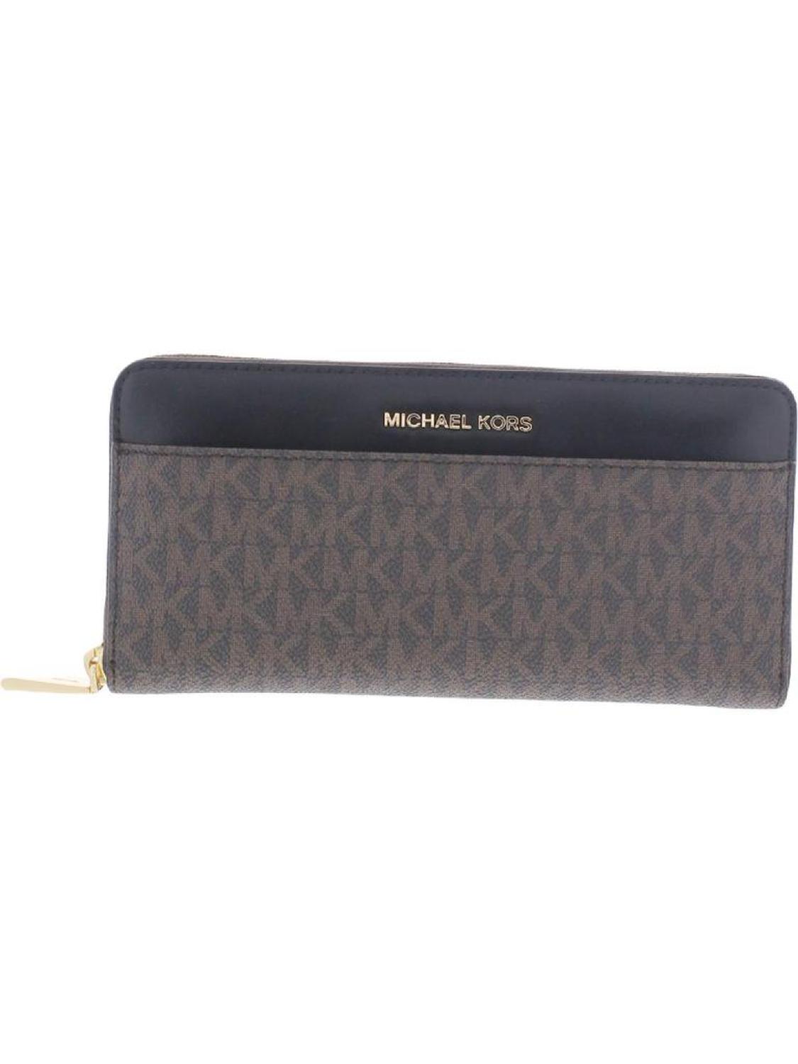Jet Set Womens Leather Organizational Clutch Wallet