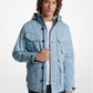 Stretch Cotton Hooded Field Jacket